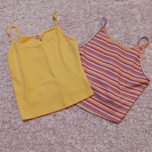 Y2K Crop Tank Top Shirt Bundle Size Small